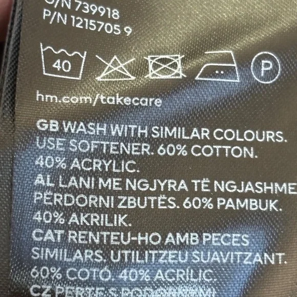 H&M NWT black cropped off shoulder sweater XS - Picture 15 of 15